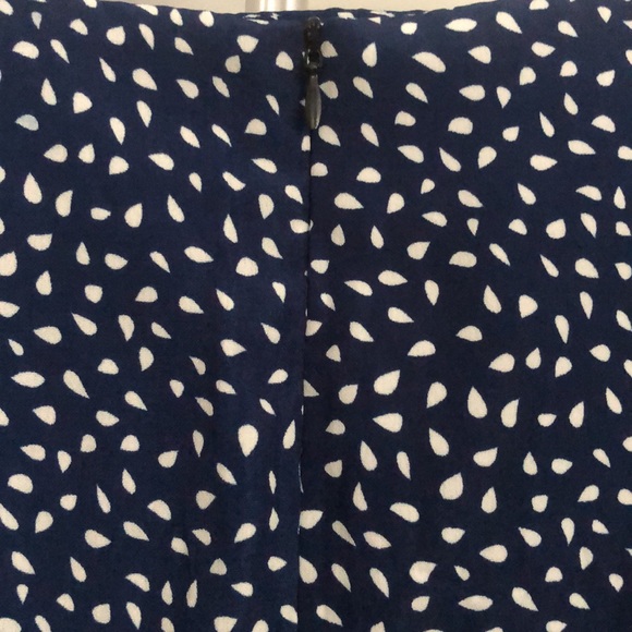 Shein Navy Blue with White Teardrops Skirt in Size Medium - Picture 5 of 8